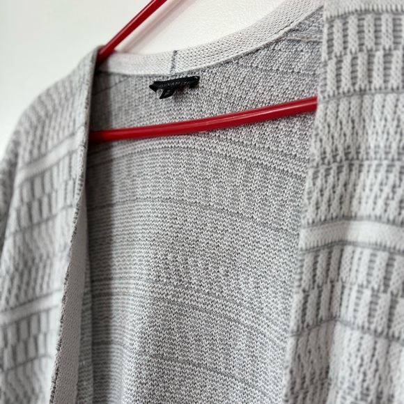 🎉4/30$🎉 Dynamite Gray Open-Front Knit Cardigan – Medium 🌫️ - Picture 2 of 5